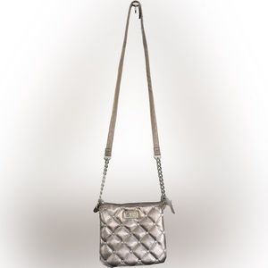 Metallic nude Betsey Johnson Crossbody Purse